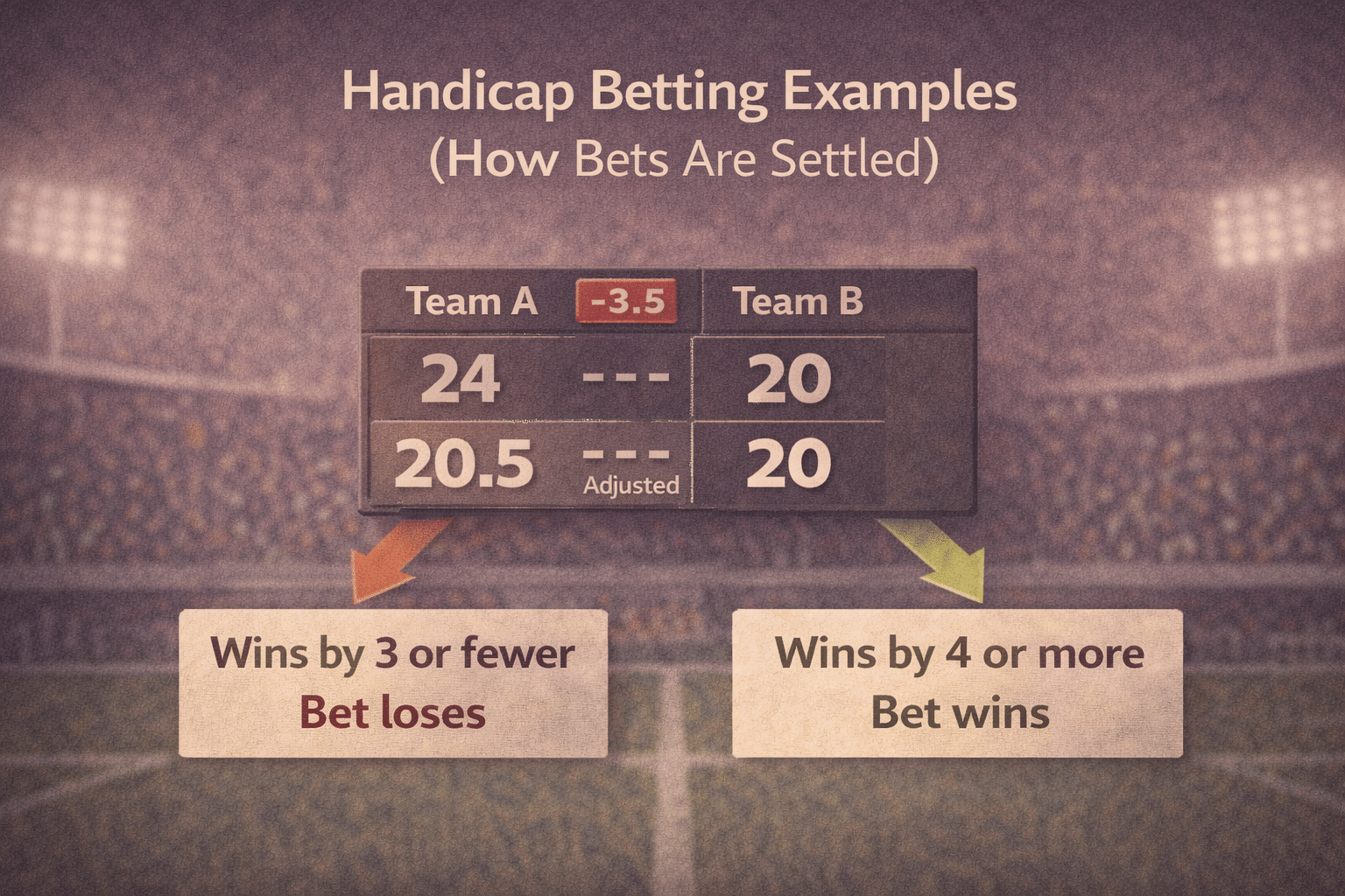 Handicap bet examples